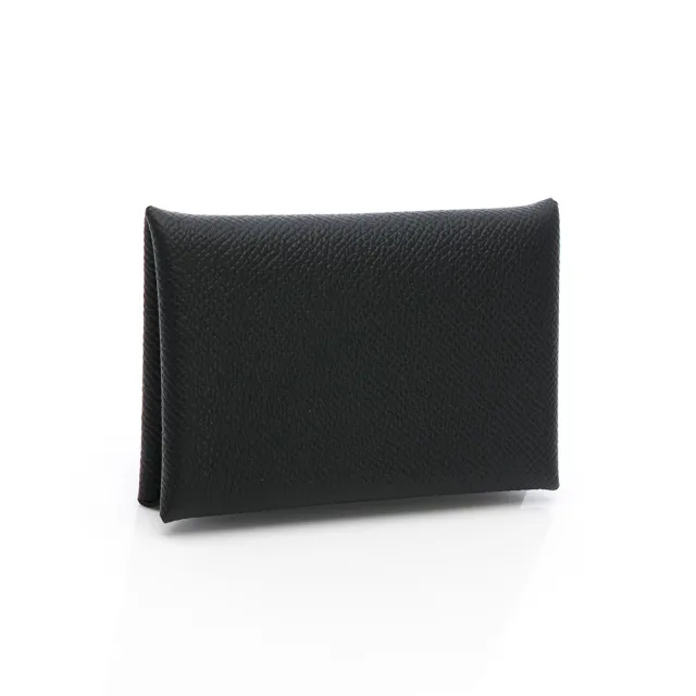 【Hermes 愛馬仕】Calvi card holder(黑)
