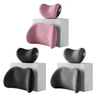 【Pure Sleep 純好眠】舒壓記憶棉車用靠墊(車用枕頭 頭枕 腰靠 頭靠 汽車坐椅靠墊)