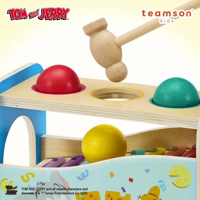 【Teamson】Tom and Jerry 木製樂器彈奏二合一豪華組