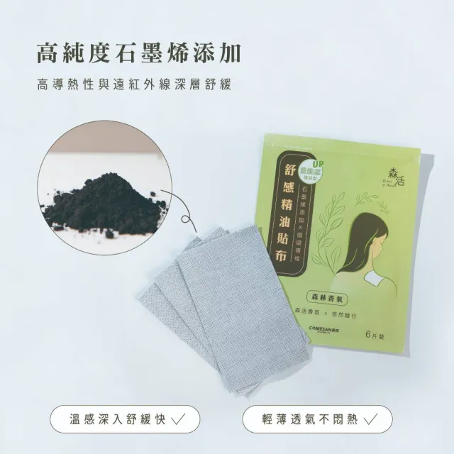 【COMESAN 康森】石墨烯舒感精油貼布(6片/包)