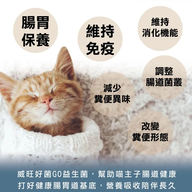 【WeWant 威旺】貓用好菌GO益生菌+益生元 30包(腸胃調理/貓咪益生菌/精選雙菌)