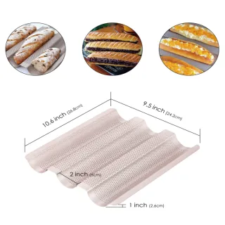 【Chefmade 學廚】法國麵包冷卻架晾網(WK9083法國麵包架-小號)