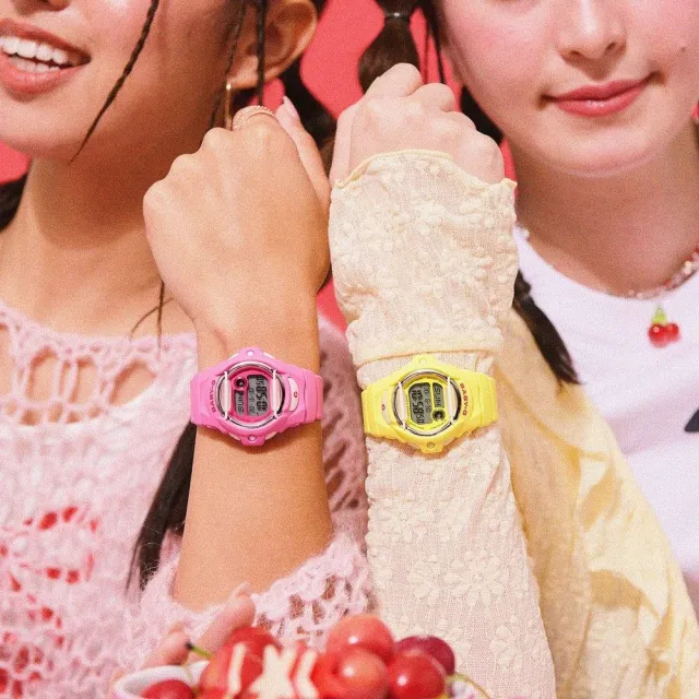 【CASIO 卡西歐】BABY-G  繽紛夢幻 200米防水 休閒數位  電子手錶42.6mm(BG-169CH-9)