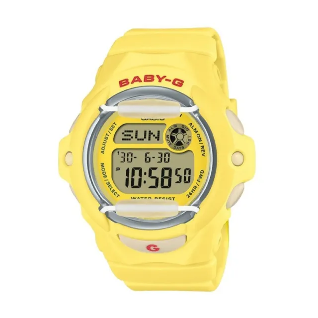 【CASIO 卡西歐】BABY-G  繽紛夢幻 200米防水 休閒數位  電子手錶42.6mm(BG-169CH-9)