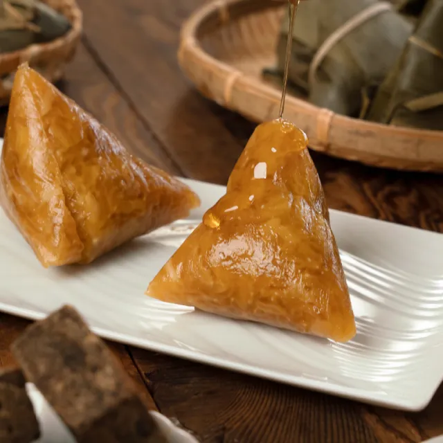 【良品開飯】南門名粽系列 寶山黑糖鹼粽10顆組(每顆100g共10顆 端午新竹甜粽子 南門市場)