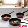 【THERMOS 膳魔師】厚鑄耐摩不沾鍋單柄平底鍋28cm(KFM-028-R)