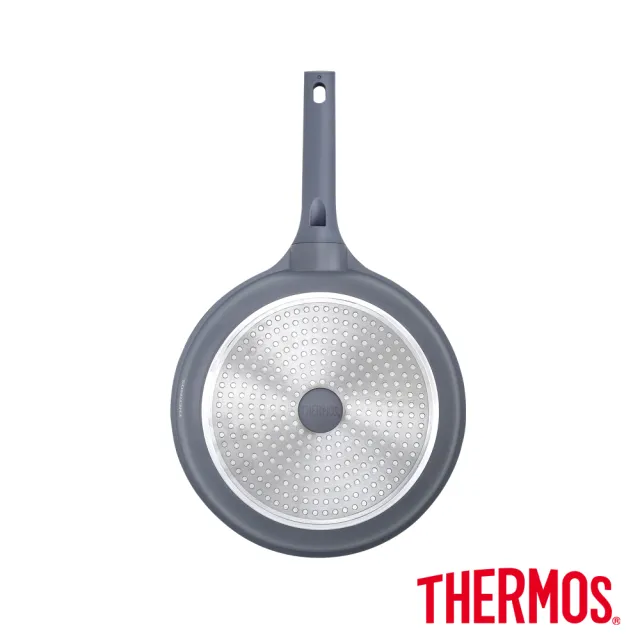 【THERMOS膳魔師】獨家專售_新一代星曜不沾鍋單柄壓鑄平底鍋28cm+雙耳湯鍋24cm(TFC-F28N+TFC-W24N)