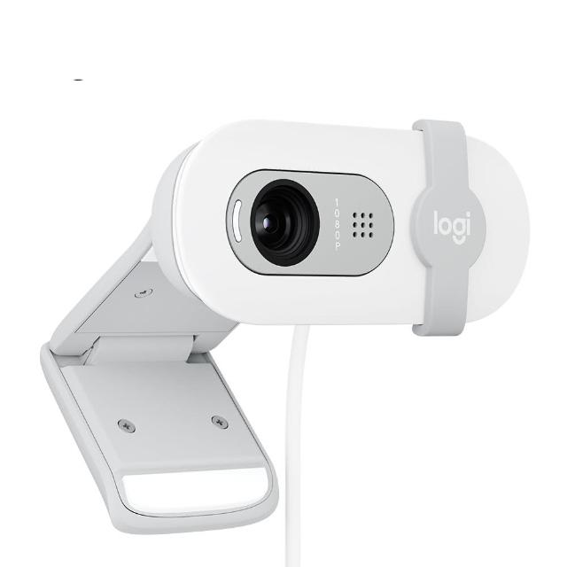 【Logitech 羅技】BRIO 100網路攝影機Webcam(珍珠白)