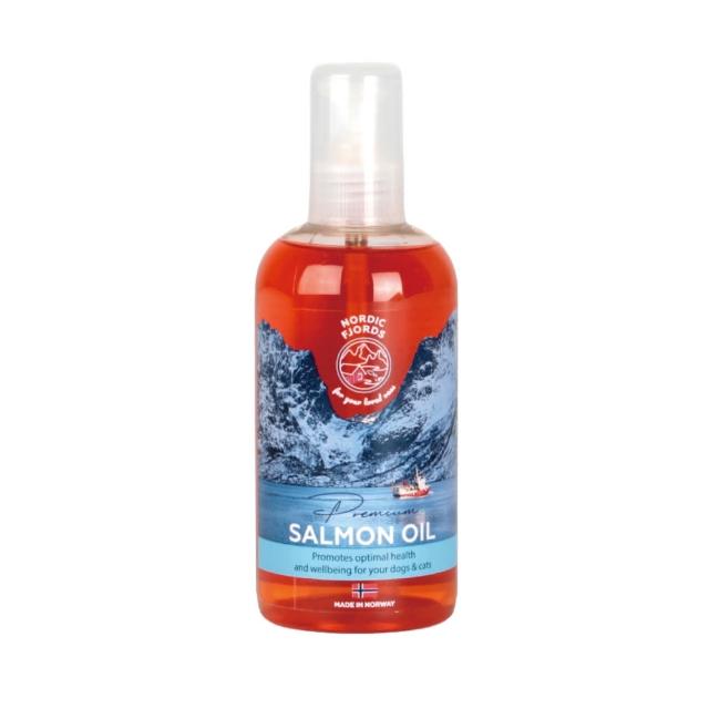 【Nordic Fjords】100%挪威原裝進口寵物魚油300ml防UV噴頭裝(貓魚油/狗狗魚油/挪威純鮭魚油)