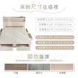【藤原傢俬】遙控/觸控燈附插座木芯板新6抽床組5尺雙人(新6抽床架/床底+床頭)
