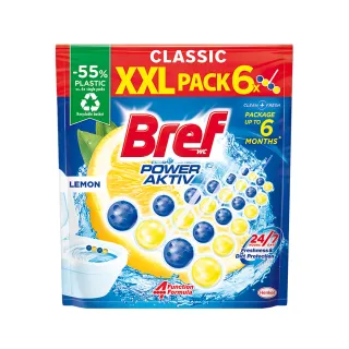 【Bref 妙力】懸掛式浴廁馬桶清潔球量販包50g*6/包(檸檬/松樹 2款任選)