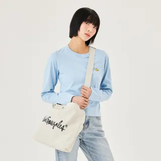 【Mark Gonzales官方旗艦】MG LOGO 斜背包-米白色