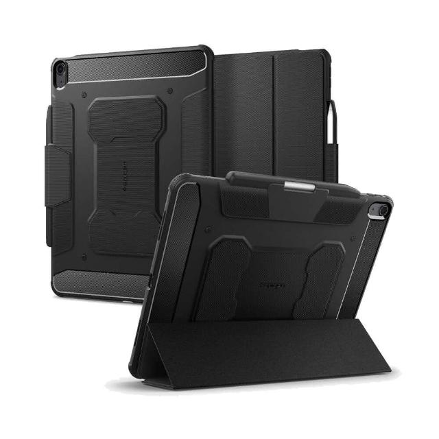 【Spigen】iPad Air 11吋2025/2024/10.9吋2022/2020 Rugged Armor Pro Black-軍規防摔保護殼