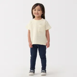 【MUJI 無印良品】幼兒容易穿脫鬆餅紋圓領短袖T恤(共6色)
