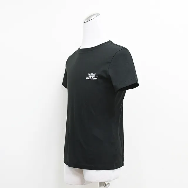 【KENZO】KENZO HAPPY TIGER快樂老虎LOGO純棉短袖T恤(女款/黑)