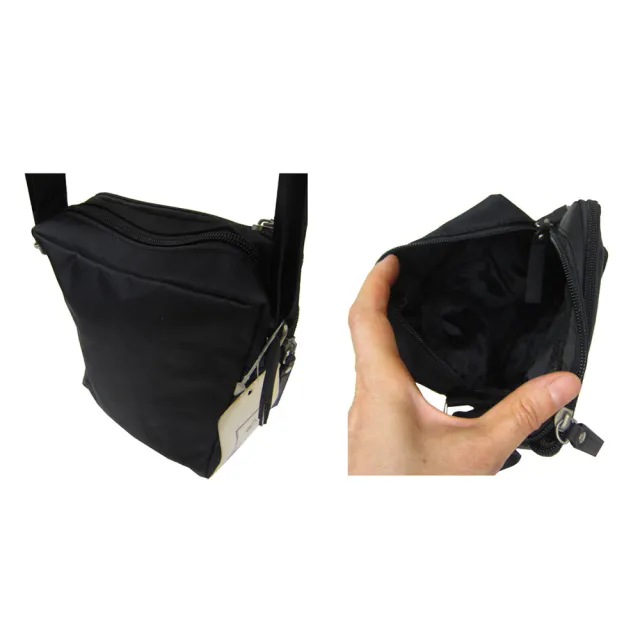 【SNOW.bagshop】雙11 斜背包超小容量台灣製造(二主袋+外袋共四層防水包 尼龍布全齡男女適用)