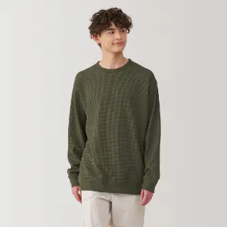 【MUJI 無印良品】男抗UV速乾鬆餅紋圓領長袖T恤(共5色)
