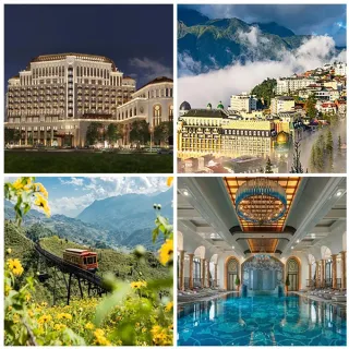 【好饗趣旅遊/限量9團12月到明年3月】法式山城越南沙壩五星三島城堡5日(全程五星+城堡飯店)