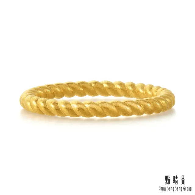 【點睛品】復古扭紋 黃金戒指