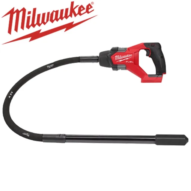 【Milwaukee 美沃奇】18V鋰電無碳刷1.2米水泥振動機 空機 M18FCVN12 0(M18FCVN12-0)