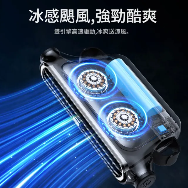【ANTIAN】夏季降溫USB車載後座風扇 汽車散熱無業電風扇 車用雙渦輪空氣排風扇