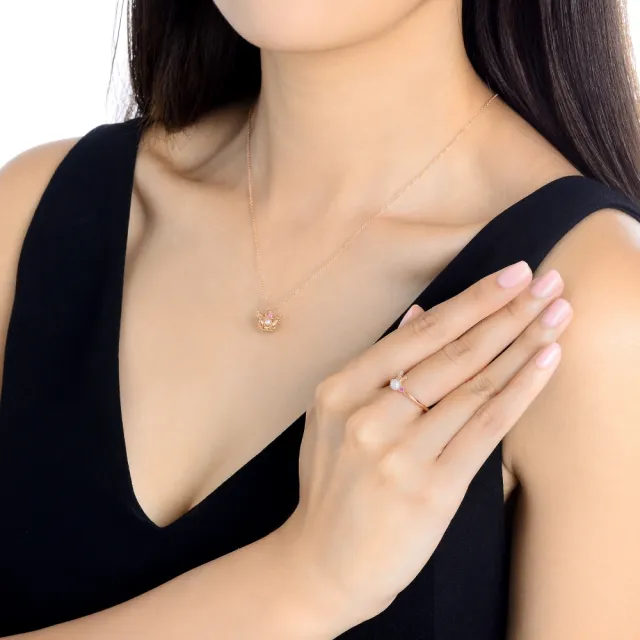 【點睛品】La Pelle 日本AKOYA珍珠寶石皇后戒指