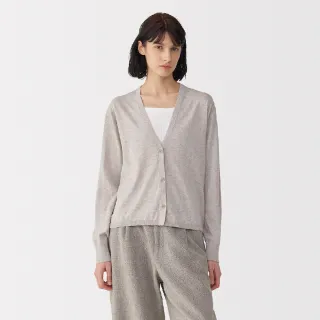 【MUJI 無印良品】MUJI Labo女棉高密織針織開襟衫(共3色)
