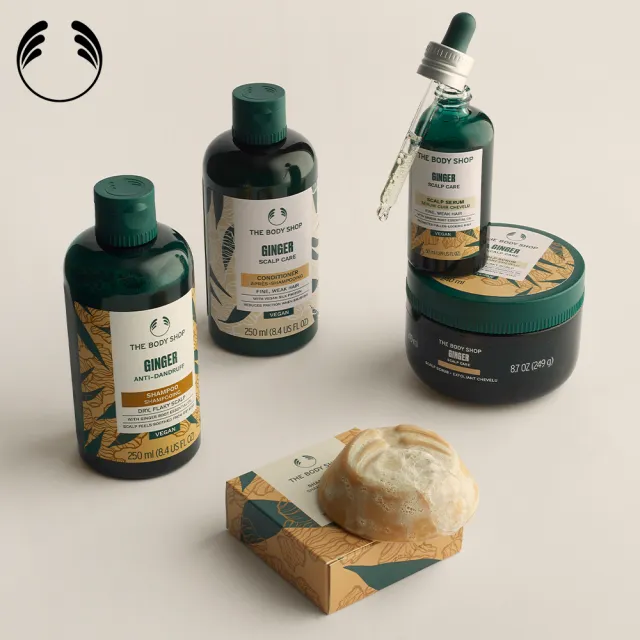 【THE BODY SHOP 美體小舖】薑根鏗活調理洗髮精-250ML
