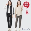 【betty’s 貝蒂思】網路獨賣★超激瘦鬆緊腰彈性休閒褲(任選)