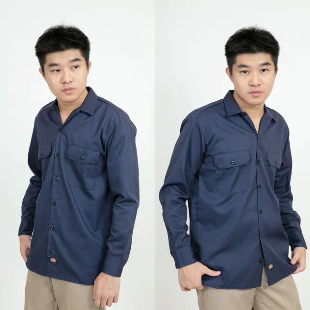 【Dickies】Dickies 574 三色 現貨 長袖 襯衫 男女皆可 鈕扣 工作服 美版偏大(長袖 襯衫7141)