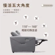 【IHouse】杜克斯 3人加大240公分 零靠牆貓抓皮 雙電動沙發/沙發躺椅(附USB孔)