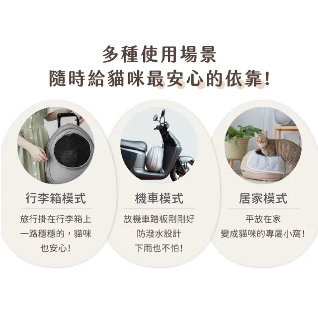 【小宅生活】EGGY小宅包-寵物外出包(寵物外出包 雙肩包 貓窩)
