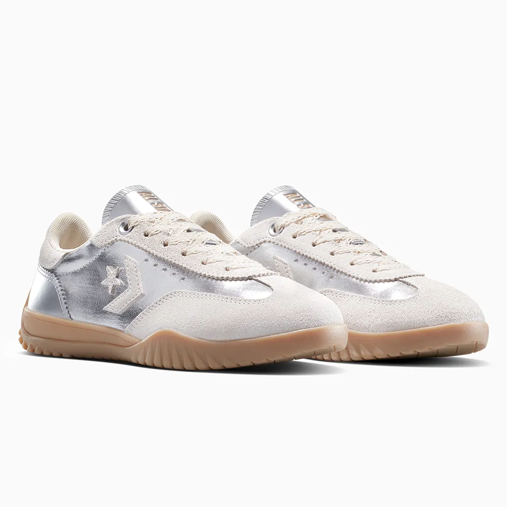 【CONVERSE】RUN STAR TRAINER OX 低筒 流星復古運動鞋 休閒鞋 男鞋 女鞋 米 銀色(A15189C)