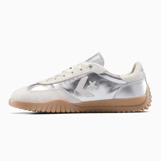 【CONVERSE】RUN STAR TRAINER OX 低筒 流星復古運動鞋 休閒鞋 男鞋 女鞋 米 銀色(A15189C)