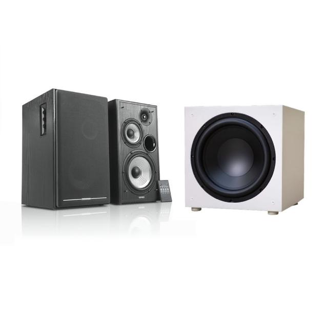 【EDIFIER】R2750DB+ELAC SUB1225W(2.0三音路主動喇叭+12吋重低音喇叭)