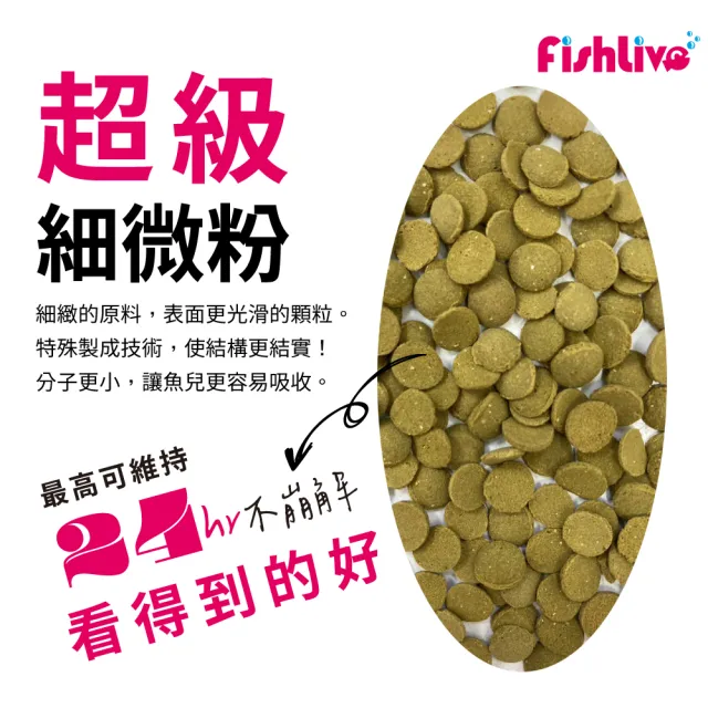 【FishLive 樂樂魚】#13 能量餅片 大顆粒 緩沉 960ml(底棲 鯰科 異形 魚飼料 蝦飼料)