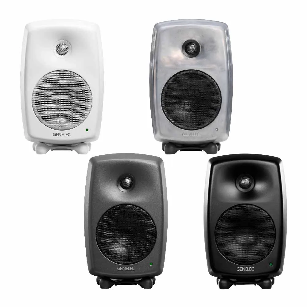 【GENELEC】8030C 5吋 主動式監聽喇叭 一對 深灰色/白色/金屬色(公司貨保證)
