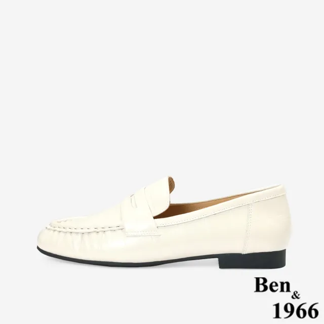 【Ben&1966】Ben&1966高級頭層牛皮簡約個性樂福鞋-25629