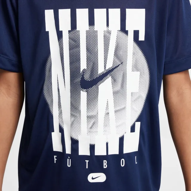 【NIKE 耐吉】短袖上衣 童裝 大童 男女童 運動 K NK DF LGD TEE FUTBOL 藍 HQ3257-410