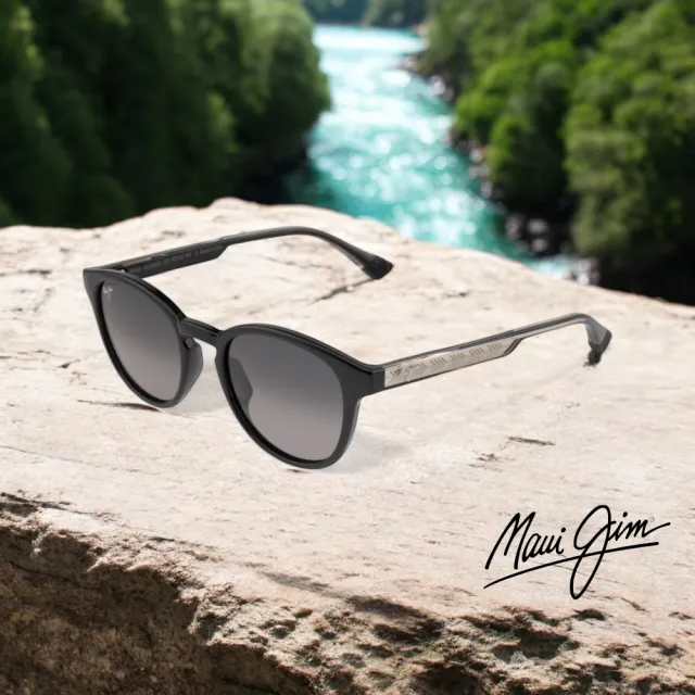 【MAUI JIM  茂宜睛】超薄玻璃鏡片 偏光太陽眼鏡 專業戶外墨鏡(MJ0636S-001 MJ0636S-002)