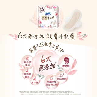 【Sofy 蘇菲】天然系列衛生棉原生棉/草本抑菌/有機棉6入組(23cm/26cm/29cm)
