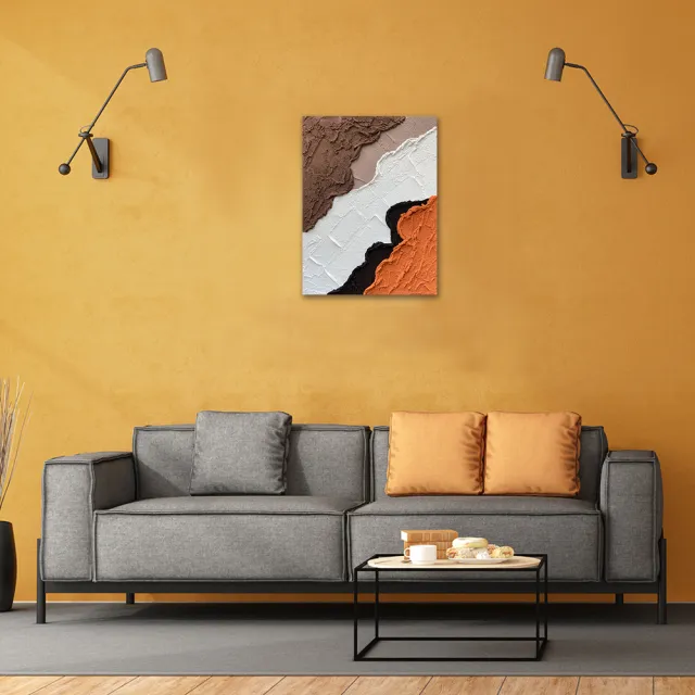 【御畫房】當代國家級展覽畫家 抽象系列手繪油畫60×80cm(DB-076)