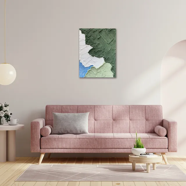 【御畫房】當代國家級展覽畫家 抽象系列手繪油畫60×80cm(DB-086)