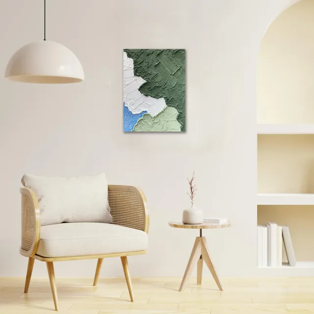【御畫房】當代國家級展覽畫家 抽象系列手繪油畫60×80cm(DB-086)