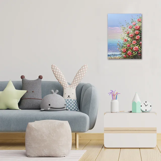 【御畫房】當代國家級展覽畫家 抽象系列手繪油畫60×80cm(DB-072)