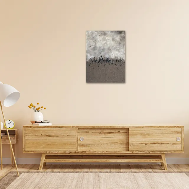 【御畫房】當代國家級展覽畫家 抽象系列手繪油畫60×80cm(DB-074)