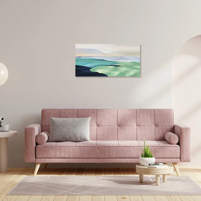 【御畫房】當代國家級展覽畫家 抽象系列手繪油畫60×120cm(DB-091)