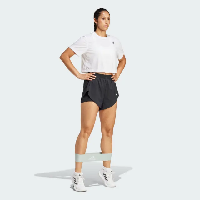 【adidas 愛迪達】TRAIN ESSENTIALS 短袖上衣 T恤 涼感女 JC9556