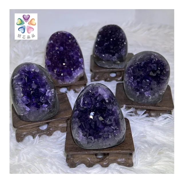 【恬芯晶品】頂級烏拉圭紫晶鎮 ESPPRO隨機出貨(帝王紫水晶擺件辦公室開運水晶招財招貴人風水擺件鎮宅擋煞)