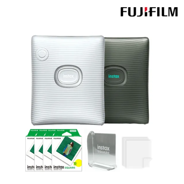【FUJIFILM 富士】instax SQUARE Link 相印機 原廠公司貨(送40張底片超值組)